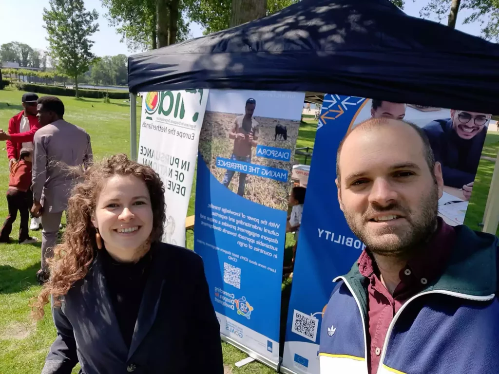 Sanne and Ciaran at the NIDOE NL event